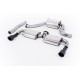 Volkswagen Scirocco R Cat-back - Cat-Back 2x 100 svarta GT utblås 3" | SSXVW190