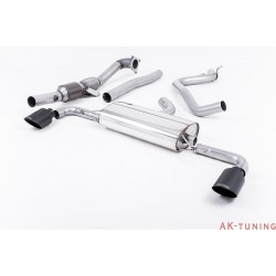 Audi TT 2.0 TFSi 2WD Turbo-back med racekatalysator - Ceramic svarta ändrör. Kräver Steg 2 mjukvara 3" | SSXAU363