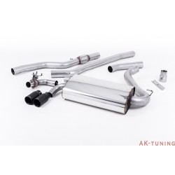 BMW 4 Serie F32 428i Coupé Cat-back - OEM-utseende twin-utblås. Non-resonated (mindre dämpad). Cerakote svarta ändrör 3" | SS...