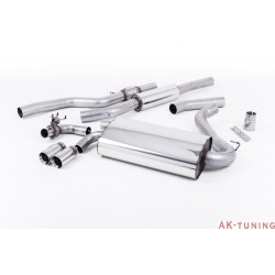BMW 4 Serie F32 428i Coupé Cat-back - OEM-utseende twin-utblås. Resonated (mer dämpad). Polished ändrör 3" | SSXBM1000