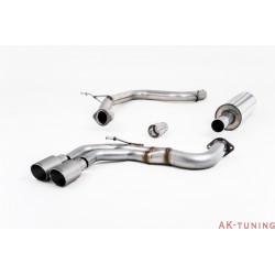 Audi A3 2.0 TDI 150 MQB 2WD Cat-back - Resonated (mer dämpad). Titanium ändrör. 2,76" | SSXAU568