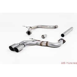 Audi A3 2.0 TDI 150 MQB 2WD Cat-back - Non-resonated (mindre dämpad). Titanium ändrör 2,76" | SSXAU569