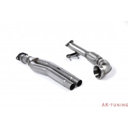 Audi RS3 Sportback (8V MQB) Primary Catalyst Bypass Pipe and Turbo Elbow - 3" | SSXAU593