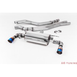 BMW M140i - Cat-back (non-resonated) GT90 Burnt Titanium | SSXBM1049