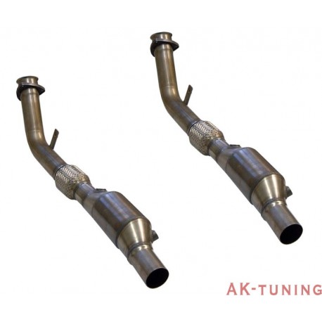Audi RS4 B5 V6 Bi-Turbo Avant Katalysator ersättningsrör - Non-resonated Link Pipes. Enbart med Milltek cat-back och kräver S...