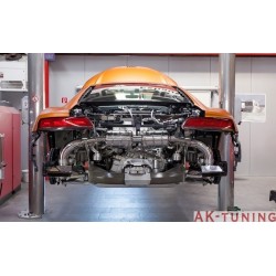 Audi R8 V10 mk2 2015+ Capristo Cat-Back med aktiva avgasventiler | ca-aur8v10mk2ph1