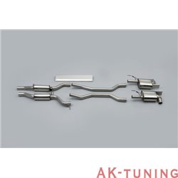 Porsche Cayenne 955 Turbo och Turbo S Cat-back - Resonated (mer dämpad). Använder OEM ändrör 2,75" | SSXPO017