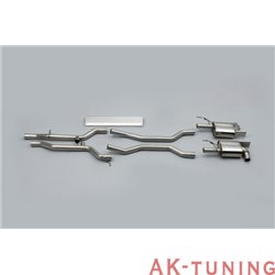 Porsche Cayenne 955 Turbo och Turbo S Cat-back - Non-resonated (mindre dämpad). Använder OEM ändrör 2,75" | SSXPO018