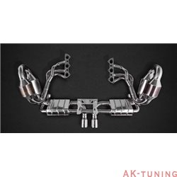 Porsche 991 GT3 - Capristo komplett avgassystem med grenrör och racekatalysatorer med aktiva avgasventiler | ca-2PO08603001
