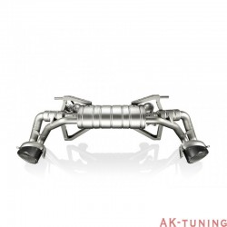 Audi R8 V10 09-12 - Akrapovic Slip-On i Titan med kolfiber utblås | akra-aur8s01-t