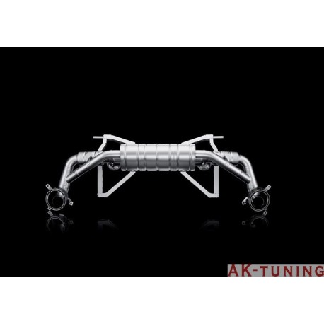 Audi R8 V10 - 12-15 Akrapovic Slip-On i Titan med kolfiber utblås | akra-aur8s02-t