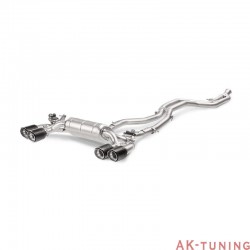 BMW M2 F87 - Akrapovic Evolution System i Titan med kolfiber utblås | akra-ME-BM/T/8H
