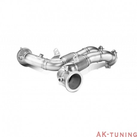 BMW X5M / X6M - Akrapovic downpipes i rostfritt | akra-DP-BM/SS/2