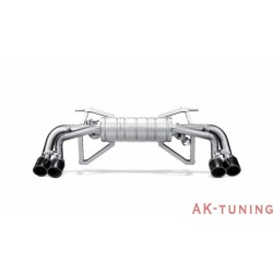 Lamborghini Gallardo LP560-4 - Akrapovic Slip-On i Titan med kolfiber utblås | akra-M-LA/T/4