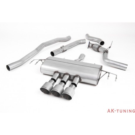 Honda Civic Type R FK8 Turbocharged 2.0 i-VTEC - Cat-back (non-resonated race) 3x Titanium GT100 utblås - 3" | SSXHO254