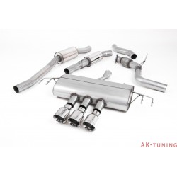 Honda Civic Type R FK8 Turbocharged 2.0 i-VTEC - Cat-back (resonated) 3x Polished GT100 utblås - 3" | SSXHO240