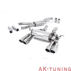 BMW 4 Serie F82 M4 Coupé Cat-back - Race system. Polished ändrör 2,76" | SSXBM995