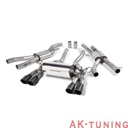BMW 4 Serie F82 M4 Coupé Cat-back - Race system. Cerakote svarta ändrör 2,76" | SSXBM996