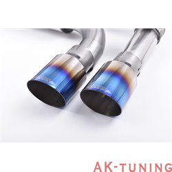 BMW 2 Serie F87 M2 Coupé Cat-back - Hollowtek Twin spjäll system med Burnt Titanium GT-90 ändrör | SSXBM1036