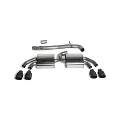 Audi TTS quattro Cat-back - 3" Race System. Non-resonated (mindre dämpad). Cerakote svarta ändrör 3" | SSXAU454
