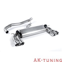Audi S3 2.0 TFSI quattro 3-dörrars 8V Cat-back - Non-resonated (mindre dämpad). Quad Round Polished ändrör 3" | SSXAU393