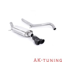 Audi A1 1.4 TFSI 122hk Cat-back - Non-resonated (mindre dämpad) med Cerakote svarta ändrör 2,5" | SSXAU457